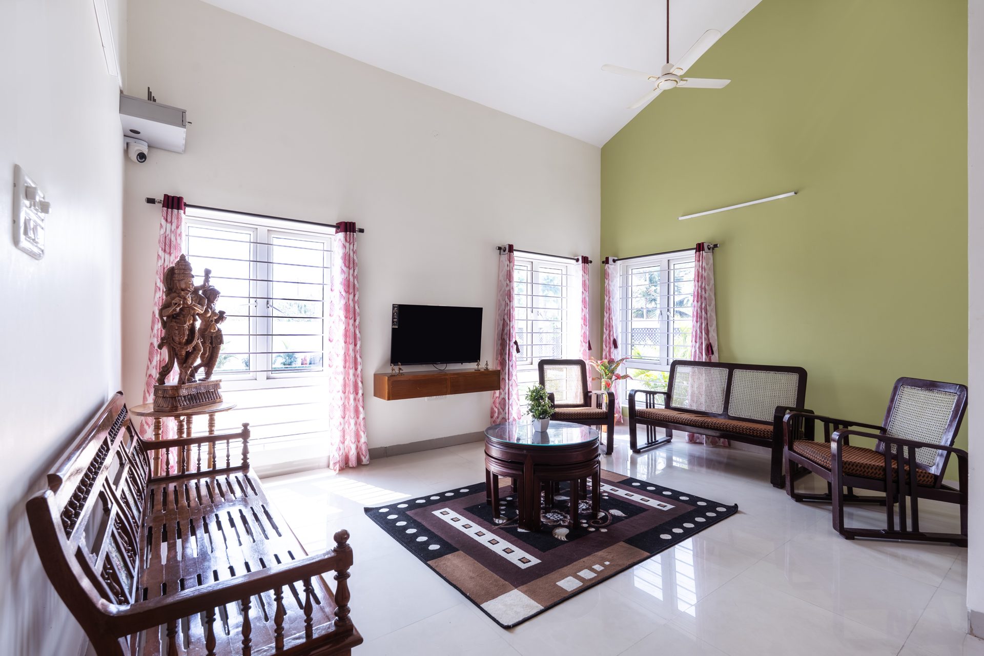 Living room with sofa seating