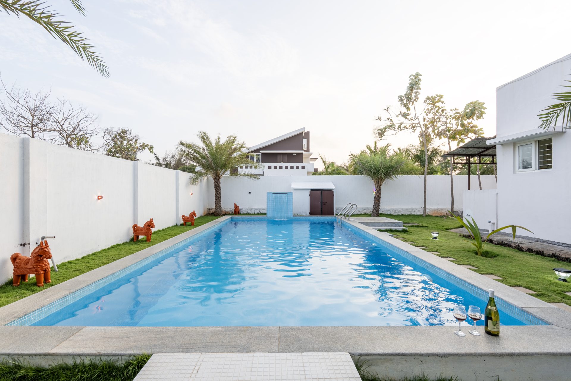 Private pool at the villa
